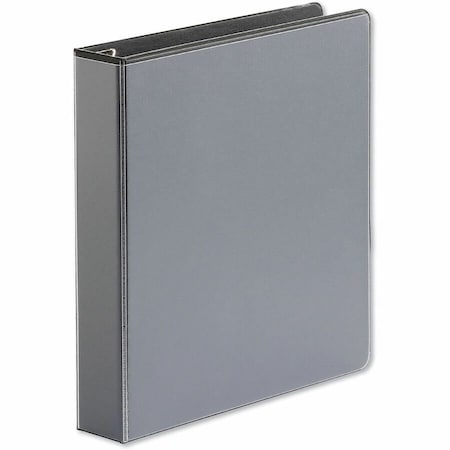 Universal One Comfort Grip Deluxe Plus D-Ring View Binder, 1-1/2" Capacity, 8-1/2 x 11, Black UNV30721***