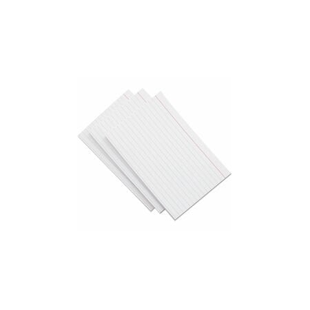 Universal Index Cards, Ruled, 5" x 8", 100PK UNV47250