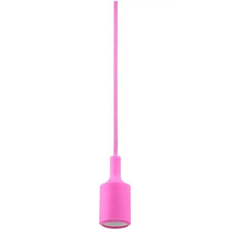 Sunlite Modern Pendant Lamp Holder, 40 Max Wattage, 120 Volts, Medium E26 Base, Indoor, Pink 80759-SU