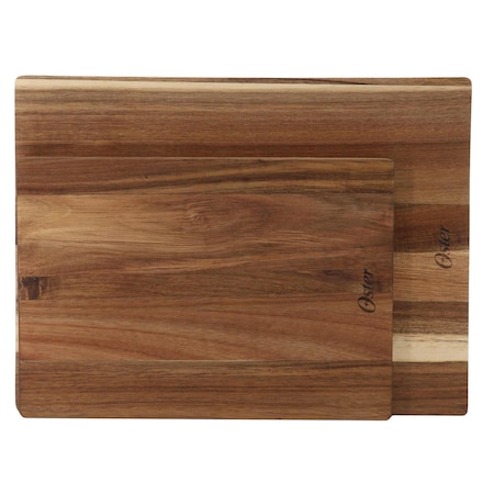 Oster Thornwood 2 Piece 16 Inch and 13 Inch Acacia Wood Cutting Board Set 141087.02