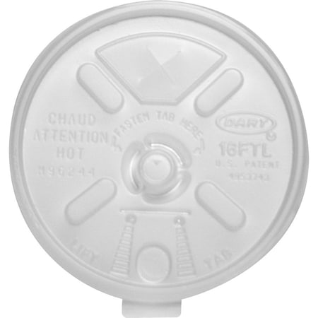 Dart Cup Lid Lift/Lock, Translucent, Pk1000 16FTLS