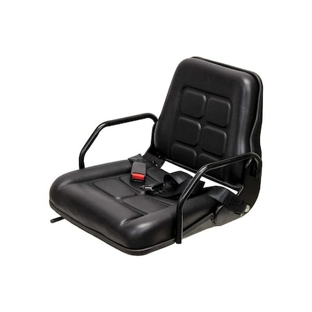 Uni Pro 144 Seat Top Assembly, With Hip Restraints, Black Vinyl 8549