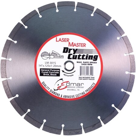 Continental Abrasives 12in x .125 x 20mm (sintered) Diamond Saw Blade DB-00651