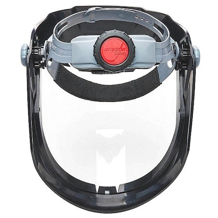 Jackson Safety Maxview Faceshield Assembly, Polycardonate Visor, Clear Uncoated Lens, Ratchet Suspension, Black 14200