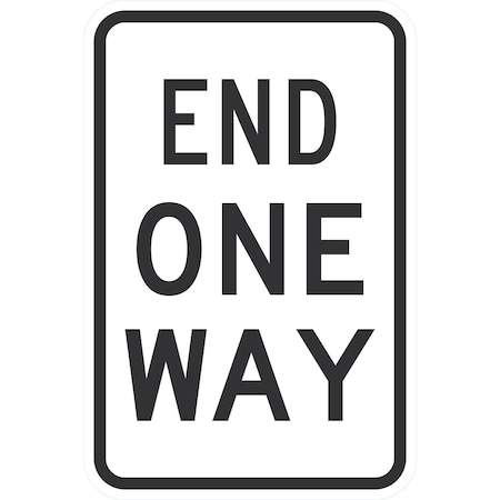Lyle End One Way, 12x18, Non-Reflective, White G-4884-NA_12x18