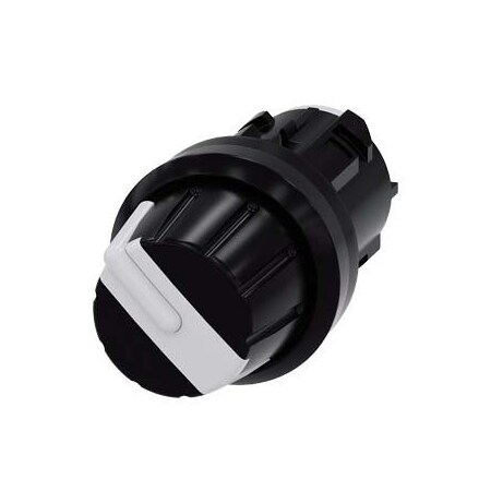 Siemens Selector switch, 22 mm, round, plastic, white, Rotary knob, 4 switch 3SU1000-2AS60-0AA0