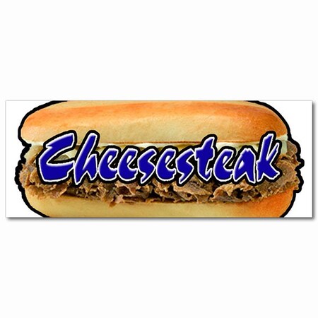 Signmission Cheesesteak, 12 Inch, Decal D-Cheesesteak