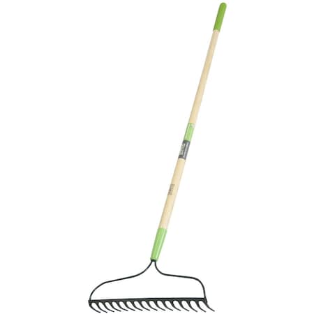Ames 16-Tine Bow Rake, Welded Steel, Hardwood Handle, Cushion Grip 2825300