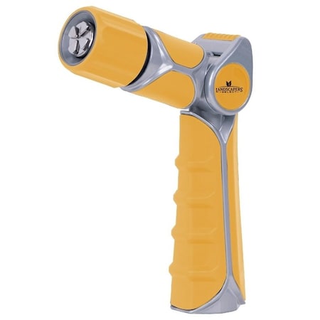 Landscapers Select Spray Nozzle, Female, Zinc Alloy/TPR, Silver/Yellow C5003