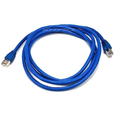 Monoprice Patch Cord, Cat 6A, Booted, Blue, 7.0 ft. 5901