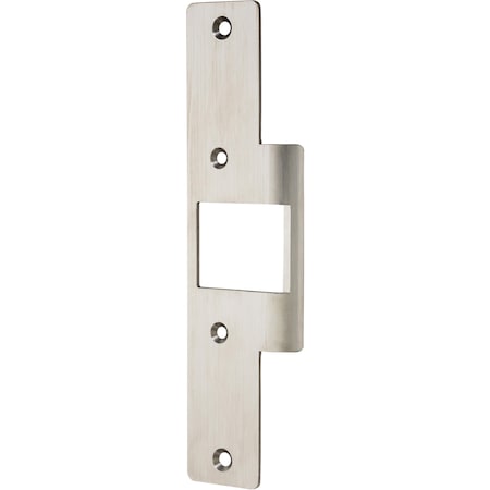 Locknetics Faceplate Kit, 7 15/16 in x 1 7/16 in, Round Corner, For Wood Applications, Satin Stainless Steel NCWFP-KIT-32D