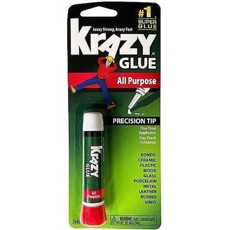Krazy Glue High Strength Polyvinyl acetate homopolymer White All Purpose Adhesive 0.07 oz KG58548R