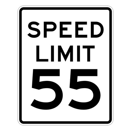 Sign Solutions Usa Traffic Sign, 24 in Width, Aluminum Sign, Vertical Rectangle DUS12HWT2430R2-155