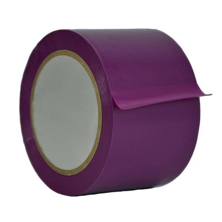 Wod Tape PVC, Purple, 3 inch (72mm) W., 6 mil Thickness, 16 PK WOD VTC606-03000-16-60-PUR