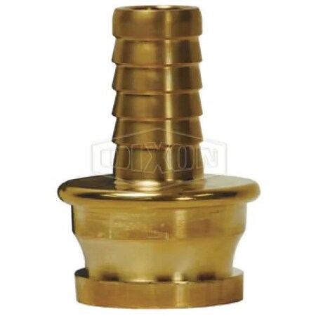Dixon The Right Connection Fire Hose Adapter, 2-1/2 x 1-1/2 in Nominal, FBRIT x Hose Shank End Style, Bras BIE150