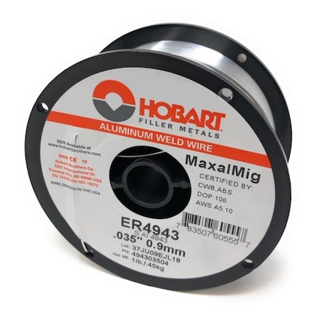 Weldcote 4043A/4943 Aluminum .035in x 1 Spool 4943035X1SP
