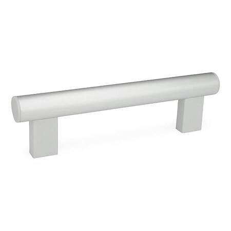 J.W. Winco Pull Handle, Silver, Aluminum, 18 1/2 in L 666-30-M8-500-ELG
