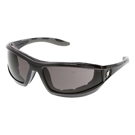 Mcr Safety Swagger (RP2), Safety Glasses, MAX36 Dual Coating, Gray Lens, Black Frame, Full-Frame, 1 PR RP212DC