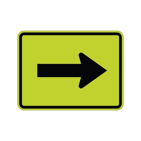 Sign Solutions Usa Traffic Sign, 24 in Width, Aluminum Sign, Horizontal Rectangle DUS12DFG2418W16-5pR