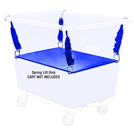 Royal Basket Trucks Cube Truck Spring Lift Kit, Blue G14-BBX-PSN