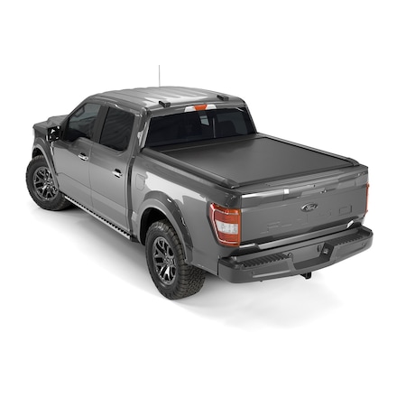 Trailfx TrailFX TFX6001; Tonneau Cover; Manual Retractable; Key Lockable; Black Matte Powder Coated TFX6001