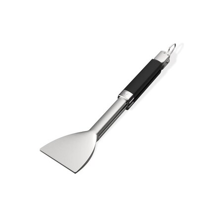 Weber Griddle Flat Tongs, Stainless Steel, Soft-Touch Handle 3400425