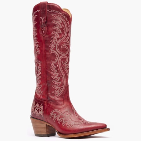Durango Women's Western Boot, 9 M, 16 in H, Crimson Red DRD0472