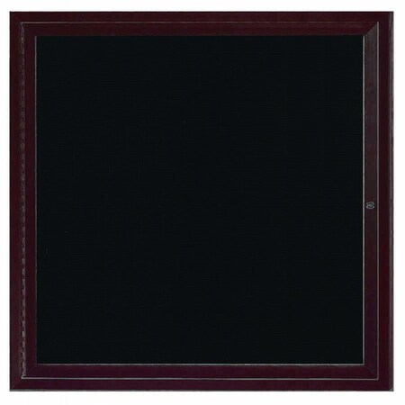 Aarco Illuminated Enclosed Letter Board Directory w/ Bronze Anodized Aluminum Frame, 36''Hx36''W 1 Door ADC3636IBA