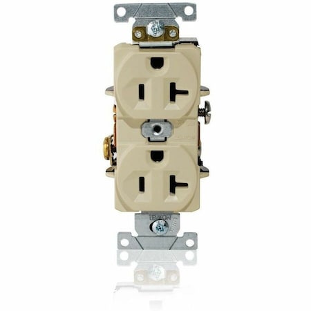 Leviton Dup Rec 20A 125V Self-Gr Ivr L5362-I