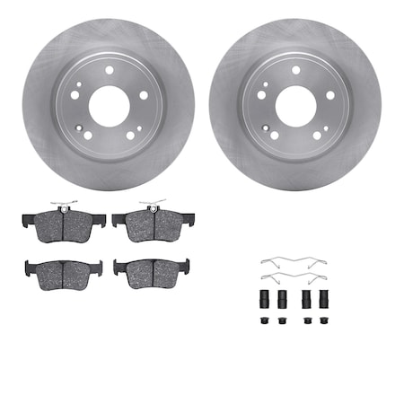 Dynamic Friction Co DFC Brake Rotor with 5000 Brake Pads and Hardware Kit 6512-59526