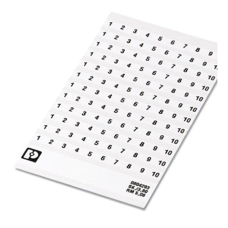 Phoenix Contact SK 3 8 REEL P9 5 WH CUS Marker strip 0828496