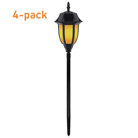 Techko Solar Classic Pathway Light Dual Lighting Modes , 4PK SKL-504-1 (4-pack)