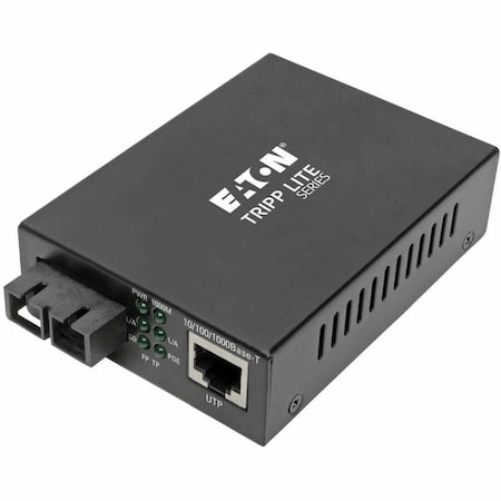 Tripp Lite GIGABIT MULTIMODE FIBER TO ETHERNET MEDIA CONVERTER, POE+ 101001000 SC, 1310 NM N785-P01-SC-MM2