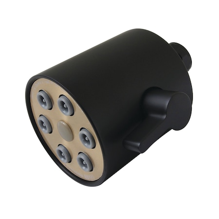 Kingston Brass 3" Round Jet Spray Brass Shower Head, Matte Black K238A0
