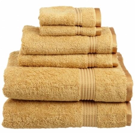 Superior Egyptian Cotton 6-Piece Towel Set  Gold NS 6 PC SET GL