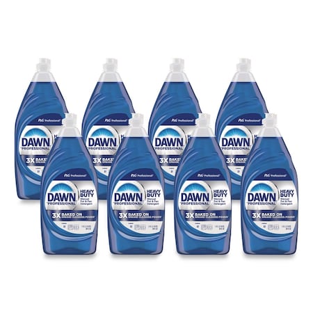 Dawn Professional Heavy-Duty Manual Pot/Pan Dish Detergent, Original Scent, 38 oz Bottle, 8PK 80730044