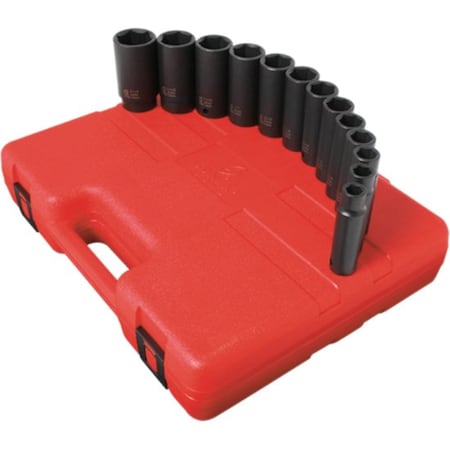 Sunex 13pc 1/2" Drive SAE Deep Impact Socket Set 2651