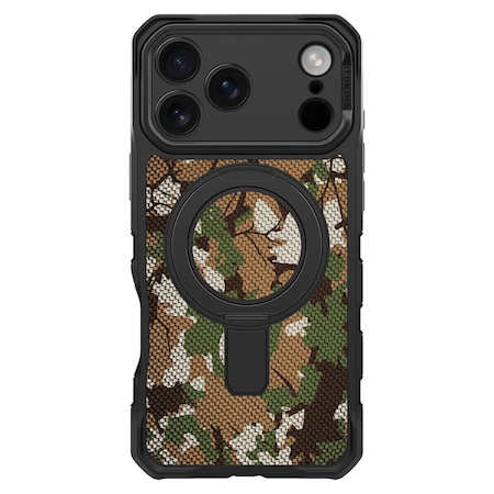 Itskins Supreme_r Stand Nylon Magsafe Case For Apple Iphone 17 Pro Max - Camouflage Green AP7U-FONYL-CAMG