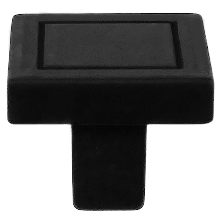 Laurey 7/8in Square Knob - Cosmo - Matte Black 72820