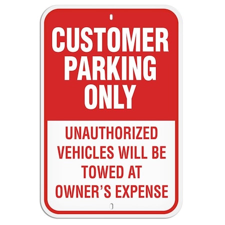 Primeguard Customer Parking, 12'' x 18'' PSS1020R