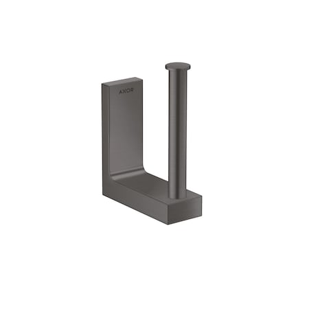 Axor Universal Rectangular Spare Roll Holder in Brushed Black Chrome 42654340