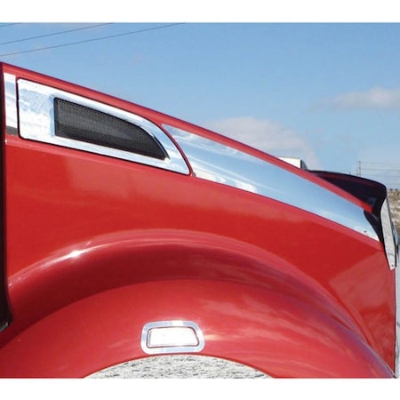 Replacement For Kenworth T680 Year 2020 Stainless Steel Hood Side Upper Trim
