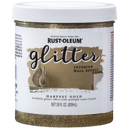 Specialty Wall Paint, Textured Glitter, Harvest Gold, 28 floz Can 360218