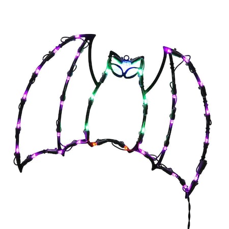 Vickerman LED Bat Window Lighted Decor with Multi-Colored Lights, 16 x 13 in. X490451