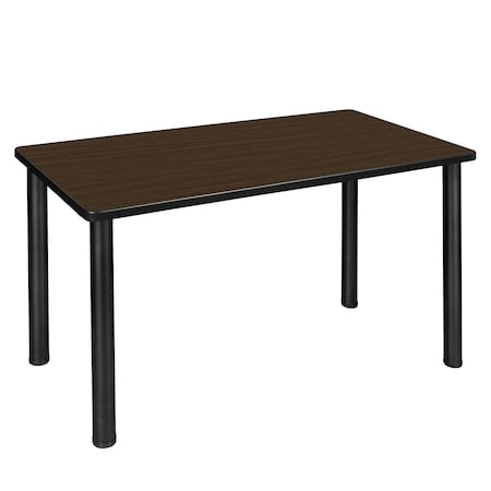 Regency Kee Training Seminar Table, 60 in W, 24 in L, Neo Walnut MT6024NWBPBK