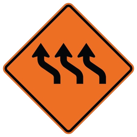 Sign Solutions Usa Traffic Sign, 48 in Width, Aluminum Sign, Diamond DUS10DFO4848W1-4cL