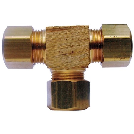 Jmf 0.5 in. Low Lead Compression Tee Fitting- pack of 2, 2PK 4338141