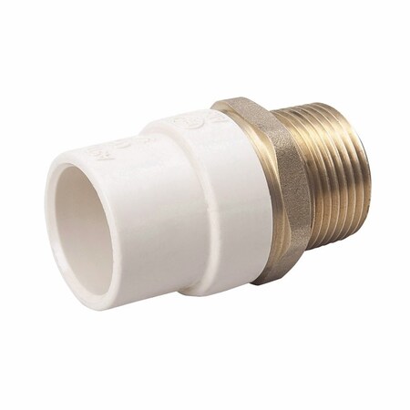Genova B  K Transition Pipe Adapter, 34 in, Solvent x MIP, BrassCPVC 164-304NL