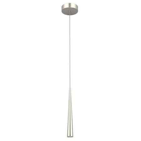 Westgate Cone Shape Tapared Pendant with 6 ft. Adjustable Wattage Selectable Temperature in Brushed Nickel LCFT-MCTP-BN