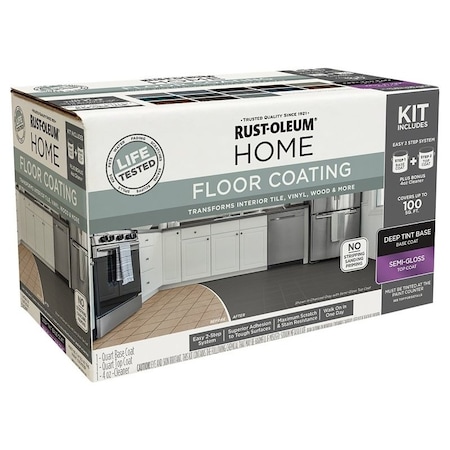 Rust-Oleum Floor Paint Kit, Semi-Gloss 360101